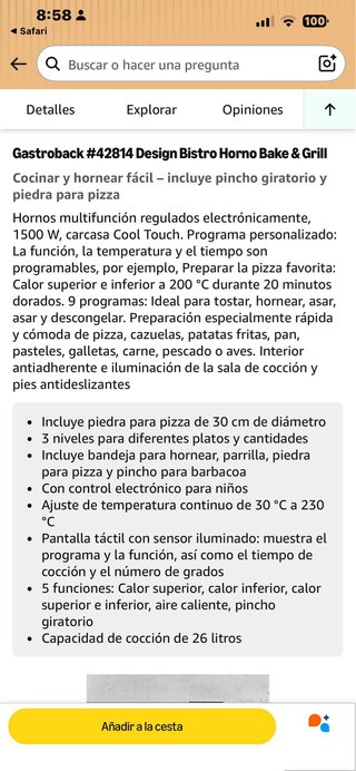 Horno Gastroback
