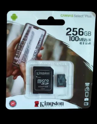 Micro SD Kingston 256GB Canvas Select Plus
