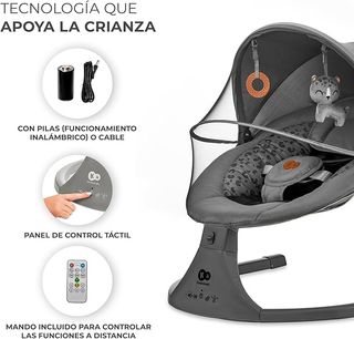 Hamaca eléctrica Kinderkraft LUMI 2 bebé