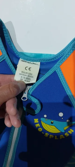 Chaleco salvavidas niñ@ 3-6 años