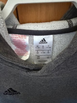 Sudadera Adidas gris niño