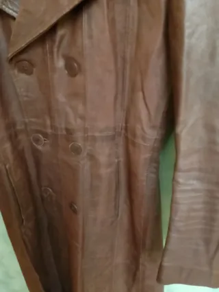 Chaquetón Piel Marrón Largo,de Londres Largo 122cm