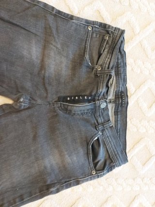 Pantalón tejano gris Sisley, edad 13 14 , 1,70