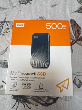 Disco SSD WD My Passport 500GB NVMe