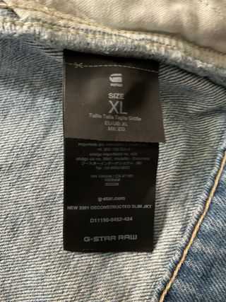 Chaqueta vaquera hombre de G-Star Raw (XL)