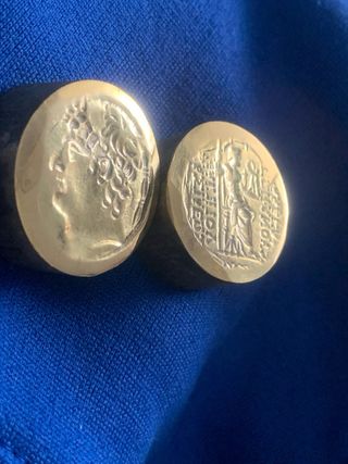 Coppia di punzoni per monete greche