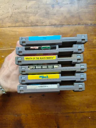 Lotto 6 giochi Nintendo NES