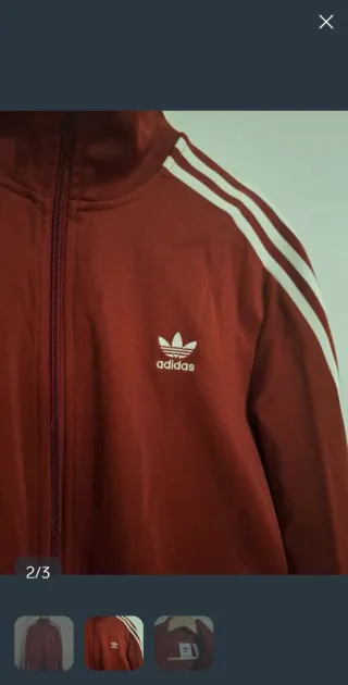 Chaqueta Adidas Talla L originals granate
