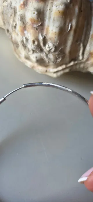 Aretes de plata vintage pendientes aro