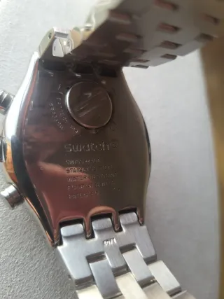 Relógio Swatch Cronógrafo Aço Azul