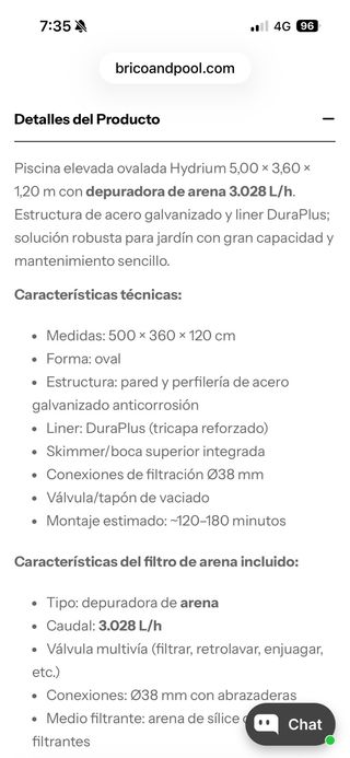 Piscina superficie Bestway 500x360x122