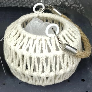 Set 4 lanterne portacandela boho cotone