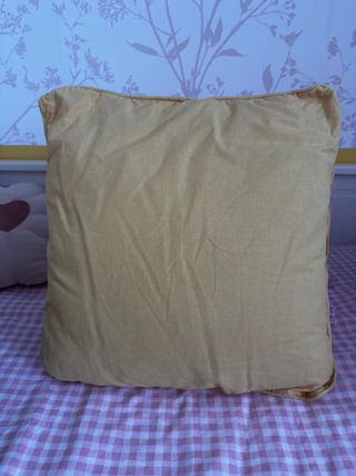 Funda de cojín amarilla x2