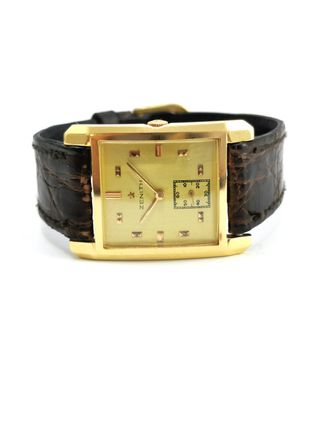 Reloj Zenith Oro 18k Cuerda Vintage Años 40