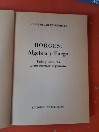Libro BORGES Álgebra y  Fuego