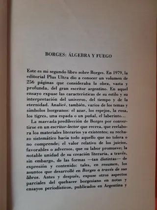 Libro BORGES Álgebra y  Fuego