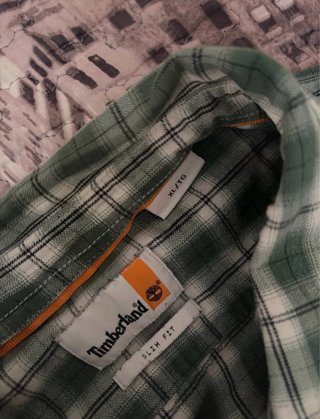 Camicia Timberland a quadri verde