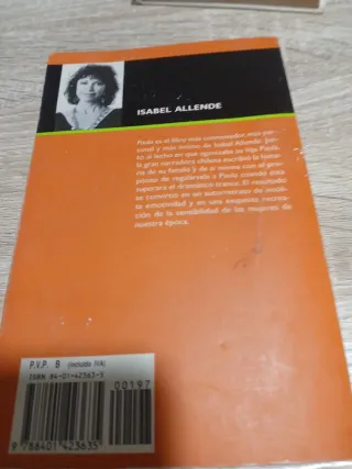 Libro Isabel Alllende. Paula
