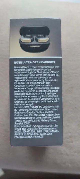 Auriculares Bose Ultra Open Negro/Dorado