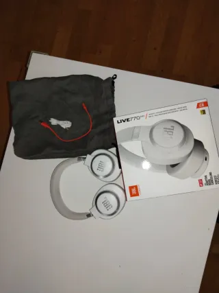 Cascos JBL Live 770 NC Blancos/Grises