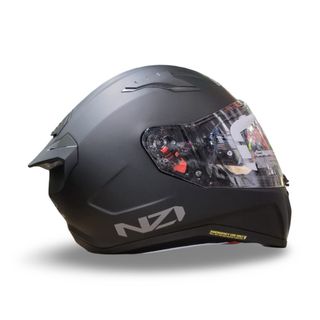 Casco Integrale Nzi Frezzia Nero Opaco Fibra
