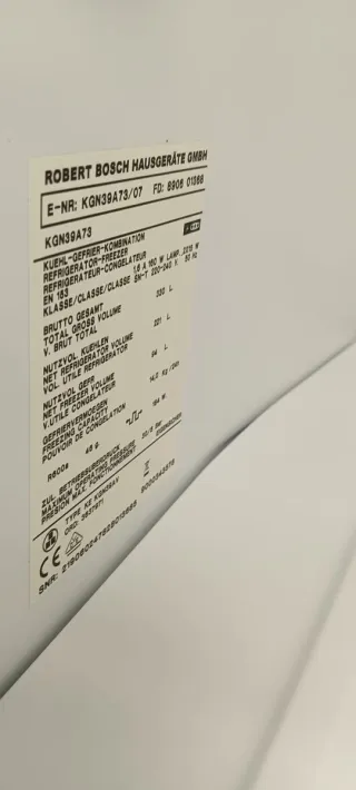 Nevera Bosch Acero Inoxidable No Frost energía A+