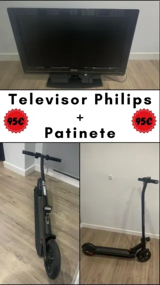 Pack TV Philips + Patinete Eléctrico 95€