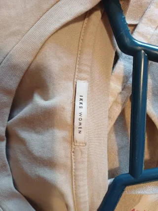 Camiseta beige mujer IKKS con estampado