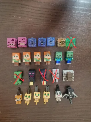Figuras Minecraft Kinder Joy