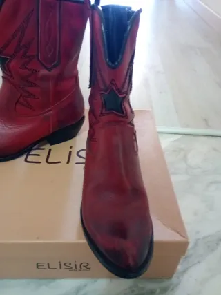 Stivali ELİSİR Rossi con Zip
