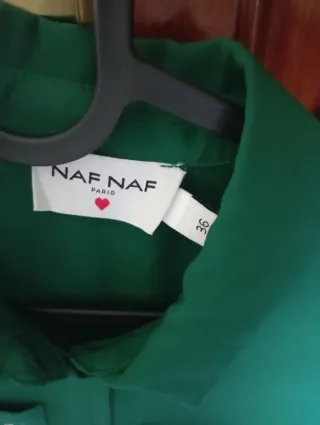 Camisa NAF NAF verde mujer