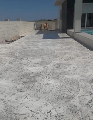 Pavimento de hormigón impreso