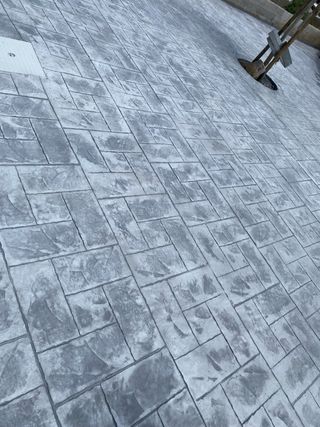 Pavimento de hormigón impreso