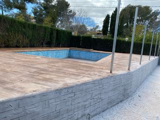 Pavimento de hormigón impreso