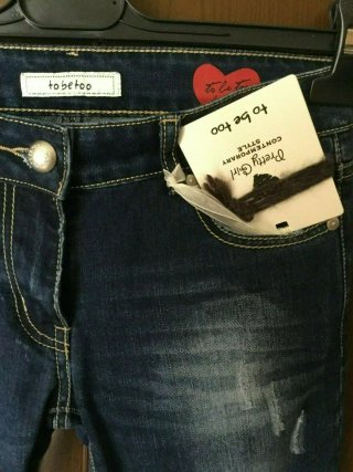 Jeans To Be Too taglia 38 con toppe e strappi