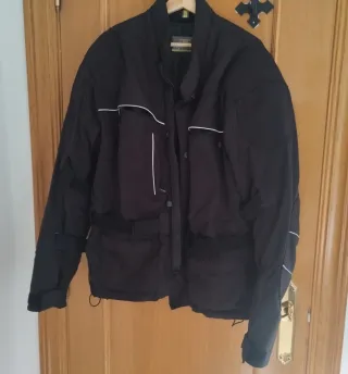 Cazadora Chaqueta de moto negra