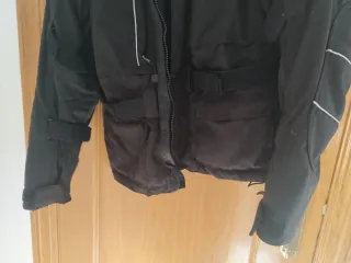 Cazadora Chaqueta de moto negra