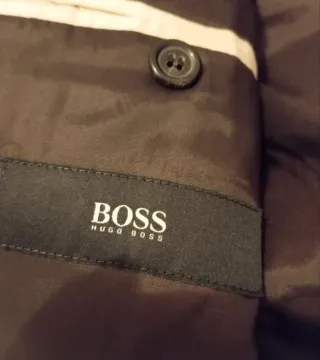 Traje Hugo Boss Raya Negra Talla 48