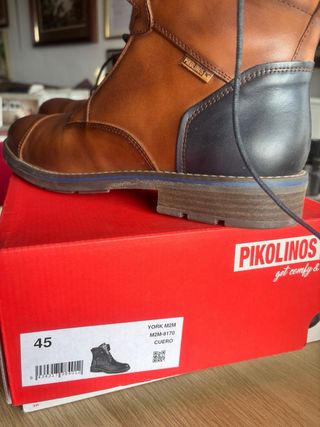 Botas Pikolinos Hombre Marrón/Azul Nuevas