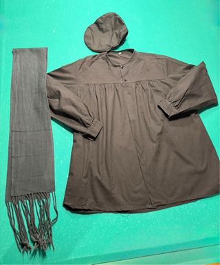 Blusón fallero negro + pañuelo