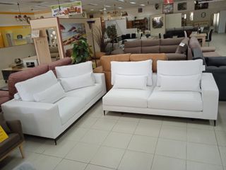 Sofá Rinconera Blanco Tela