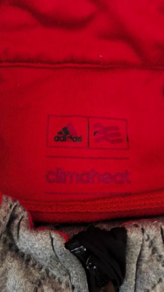 Chaleco Adidas Rojo y Gris
