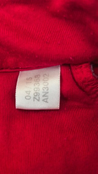 Chaleco Adidas Rojo y Gris