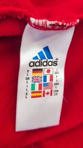 Chaleco Adidas Rojo y Gris