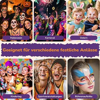 Kit Maquillaje Facial Niños y Adultos