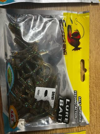 Vinilos pesca black bass variados