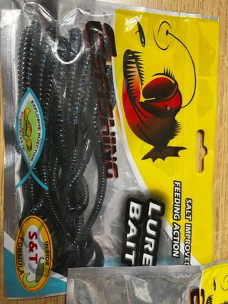 Vinilos pesca black bass variados
