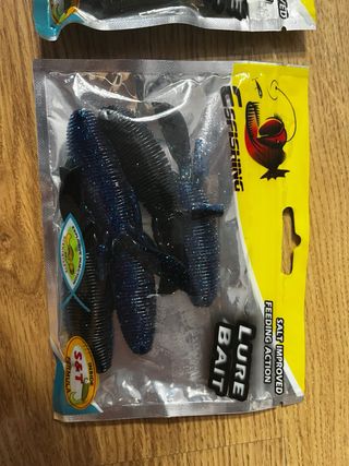 Vinilos pesca black bass variados