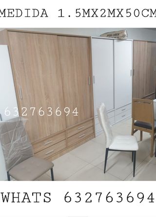 Armario puertas correderas 1.5x2x0.5m