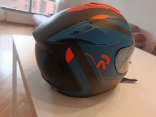 Casco Moto HJC RPHA 70 Negro/Azul/Naranja Talla M